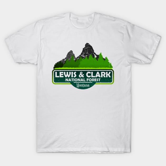 Lewis And Clark National Forest MT State, Montana USA, Nature Landscape T-Shirt by Jahmar Anderson